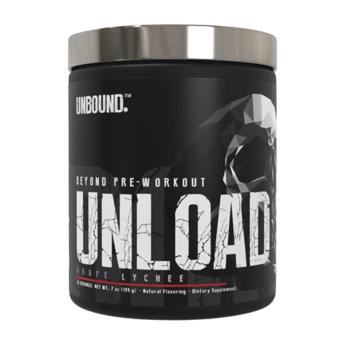 UNBOUNDUNBOUND UNLOAD, High Energy Preworkout with nooLVL, Zynamite, RhodioPrime, enXtra, zümXR 20 ServingsPre - WorkoutGrape Lychee649908600600