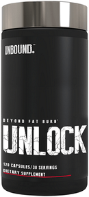 UNBOUNDUNBOUND UNLOCK, Potent Fat Burner with MitoBurn, Paradoxine, RhodioPrime, InnoSlim, zümXR, Cocoabuterol 120 CapsFat Burner649908601669