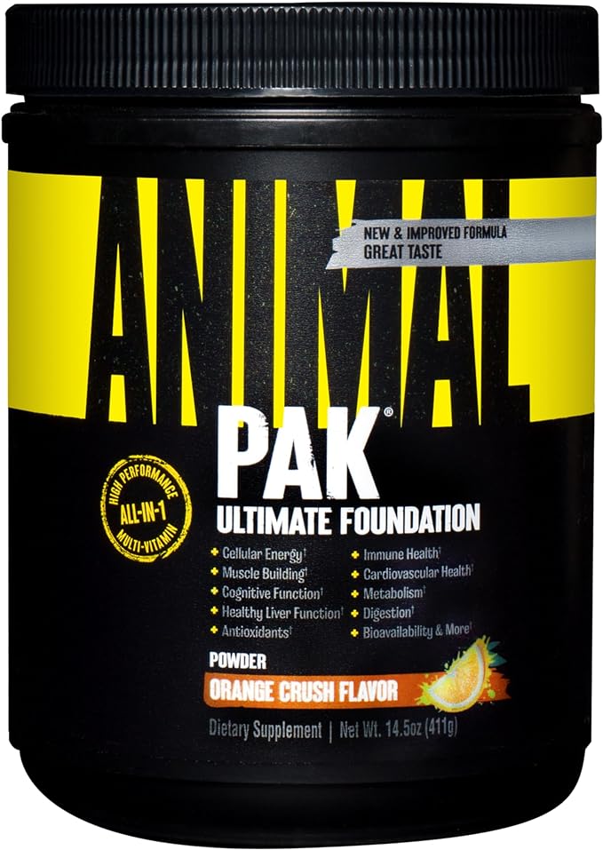 UniversalUniversal Animal PAK Ultimate Foundation, Multivitamin Powder 60 scoopsMultivitaminOrange Crush039442033529