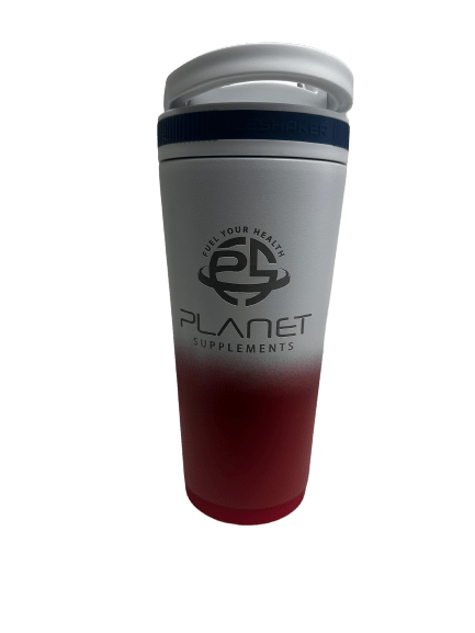 planet supplements ice shaker tumbler 26oz insulated water bottle with straw stainless steel water bottle
