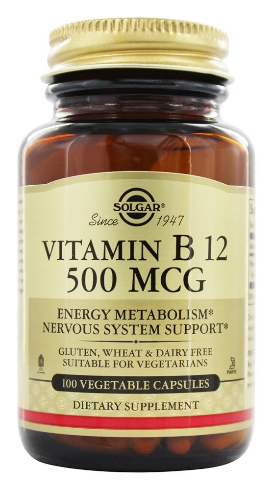 vitamin b12 500 mcg 100 capsules