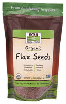now flax seeds organic 16 oz