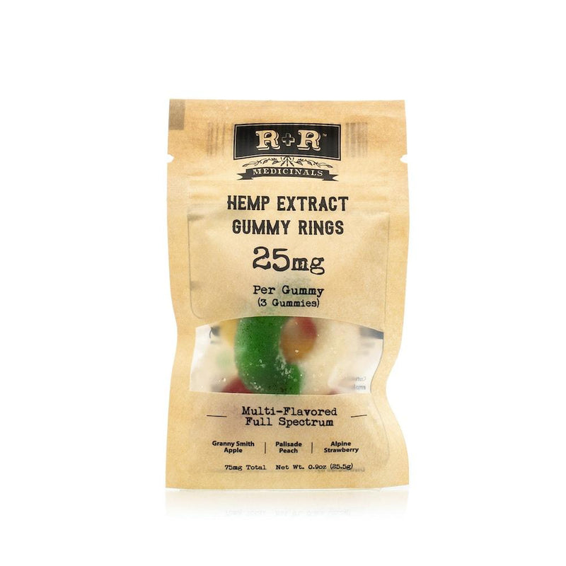 full spectrum hemp extract gummy rings 25mg gummy 3 gummies