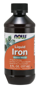 iron liquid 18 mg non constipating essential mineral 8 ounce