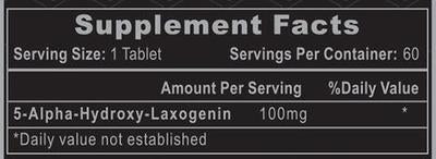 laxogenin 100 5 alpha hydroxy laxogenin 100mg x 60ct