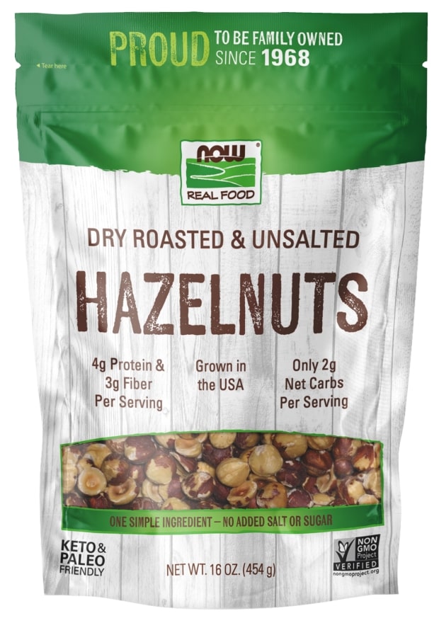 NOW Foods Hazelnut Dry Roasted & Unsalted 16oz