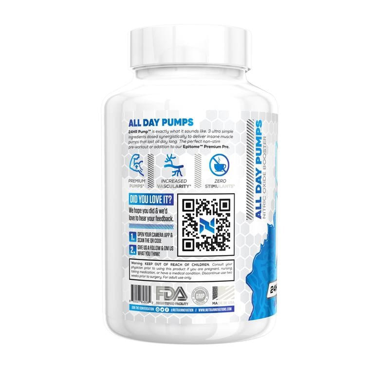 24 hour pump 30 servings with 1 laurolyl glycerol l norvaline and sodium chloride