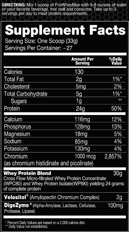 Performax Labs ProWheyMax, micro-filtrated whey protein concentrate & whey protein isolate 2lb