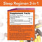 sleep regimen 3 in 1 with melatonin 5 htp and l theanine restful sleep blend veg capsules 90 count