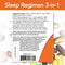 sleep regimen 3 in 1 with melatonin 5 htp and l theanine restful sleep blend veg capsules 90 count