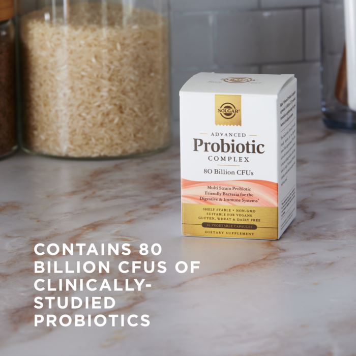Solgar Advanced Daily Support Probiotics 30 Billion CFU 30 Veg Caps