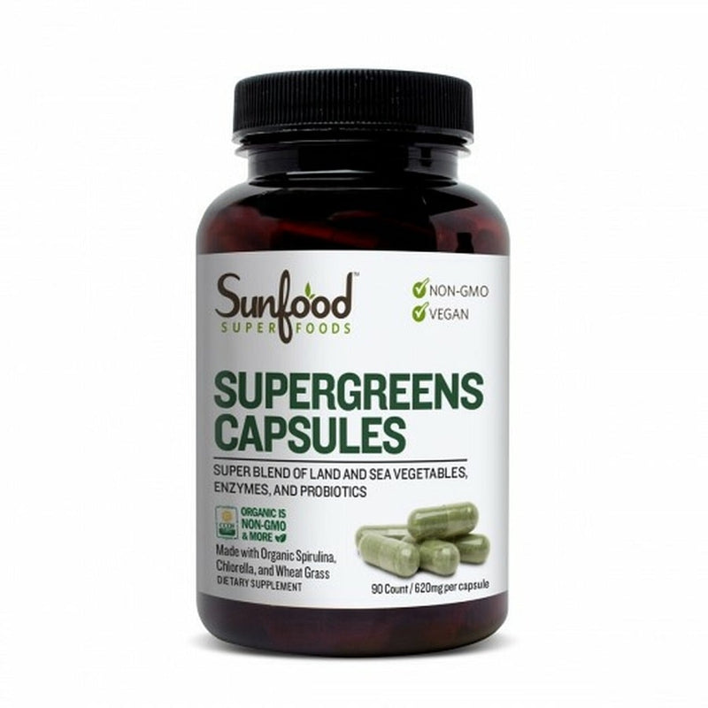 supergreens capsule 620mg 90ct