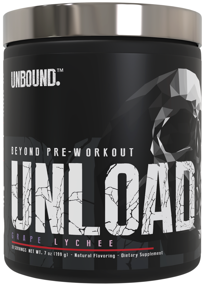 unload high energy preworkout with noolvl zynamite rhodioprime enxtra zumxr 20 servings