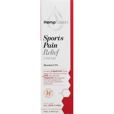 sports pain relief cream full spectrum with menthol 50 ml