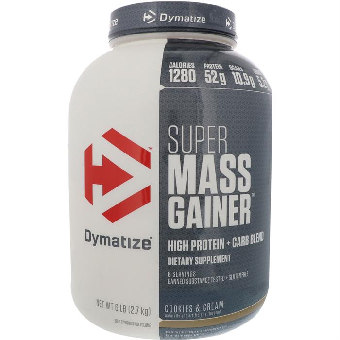 super mass gainer 52g protein 1300 calories 8 servings
